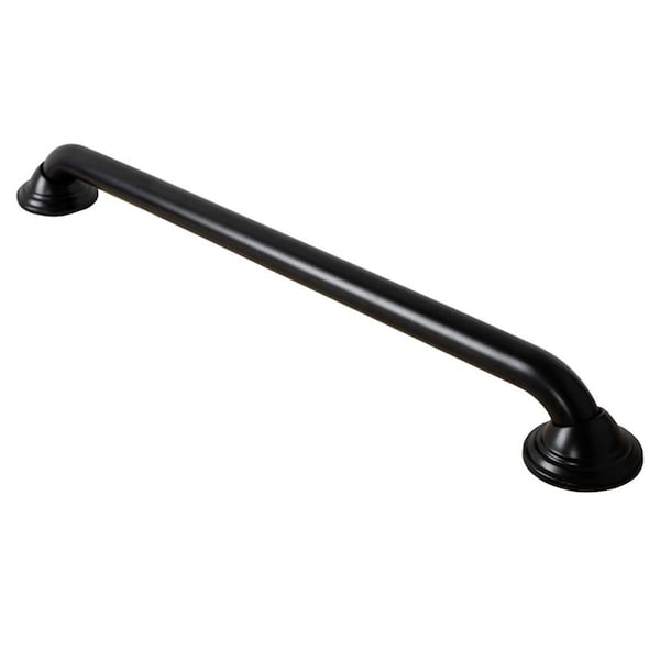 Utopia Alley 24 in. Decorative Shower Safety Grab Bar - Black GB24BK - main